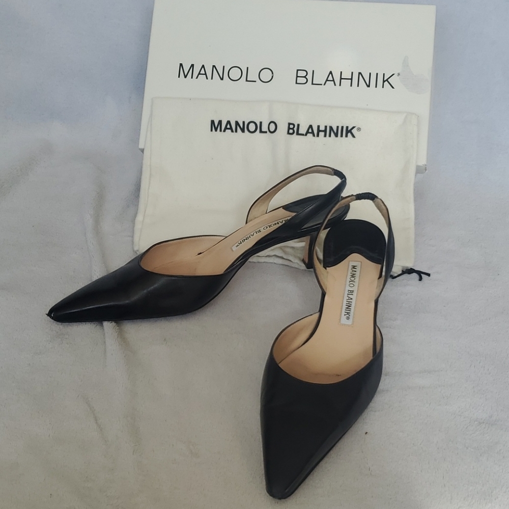 Manolo Blahnik Slingback with DustBag & Box
